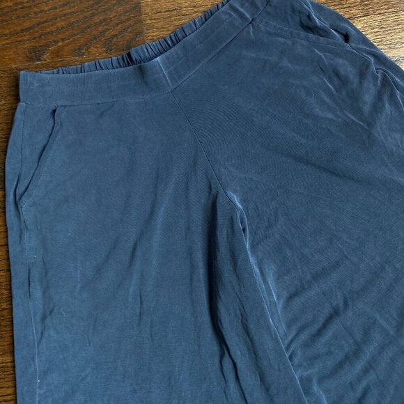 Oak + Fort Flowy Dark Dusty Blue Culottes - Small - Picture 3 of 6